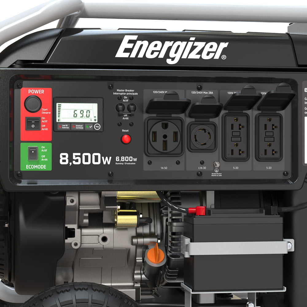 EZV8500EFI Energizer Inverter Generator 120/240V 8500W Peak 6800W Continuous