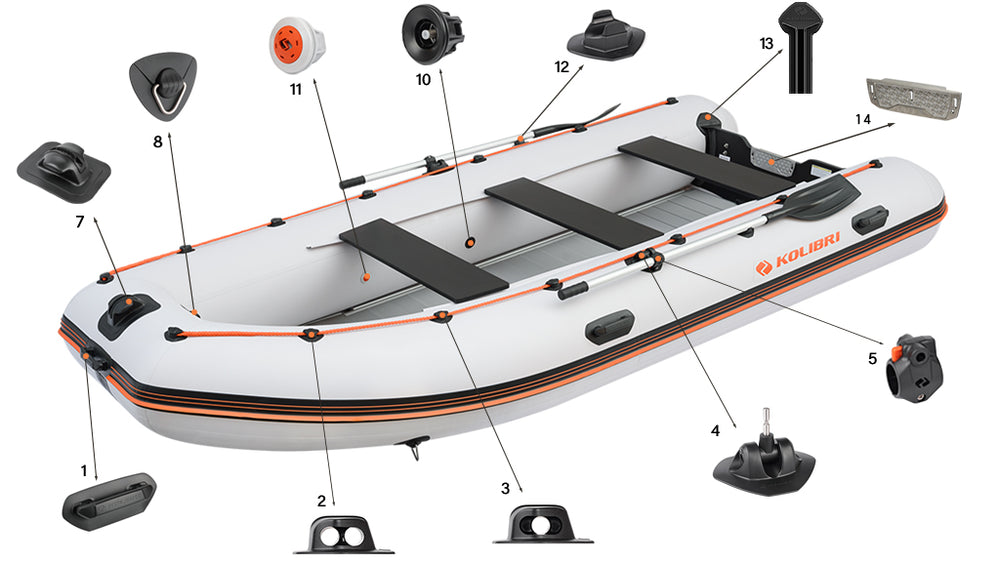 Inflatable boat Kolibri KM-400DSL