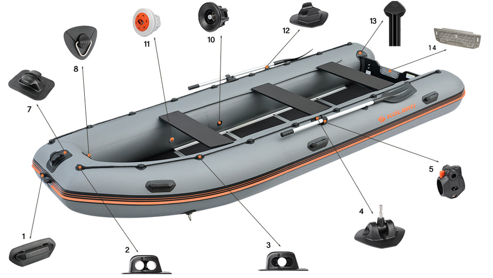 Inflatable boat Kolibri KM-450DSL