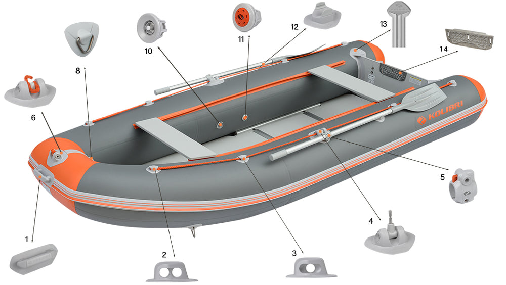 Inflatable boat Kolibri KM-360DSL