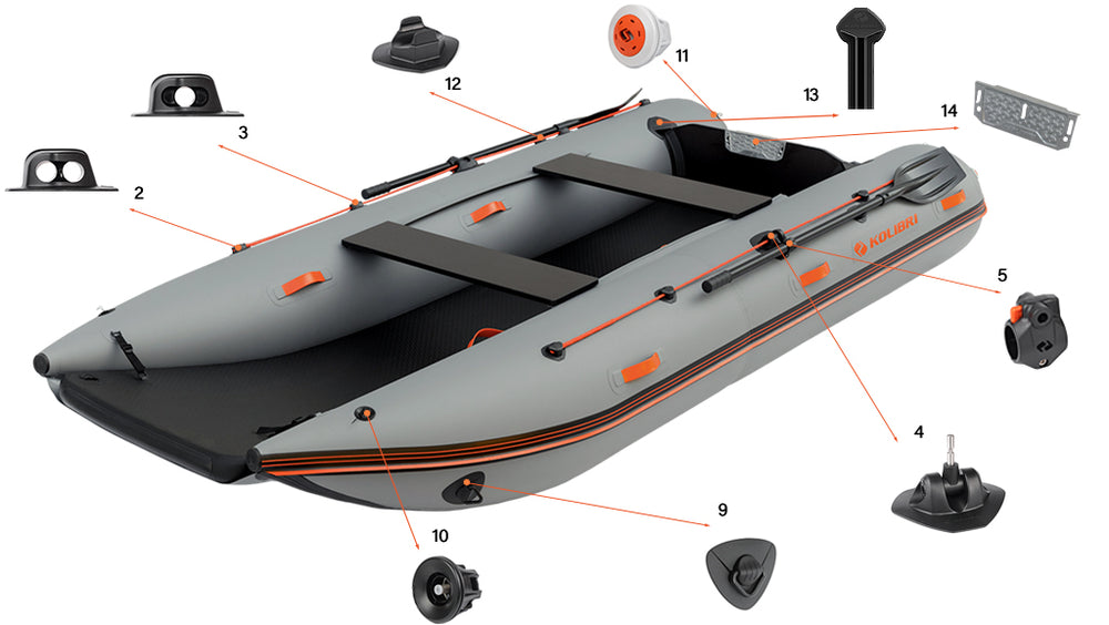 Inflatable boat Kolibri Catamaran KM-380CM